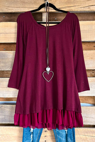 Embrace The Touch Velvet Tunic - Yam - SALE