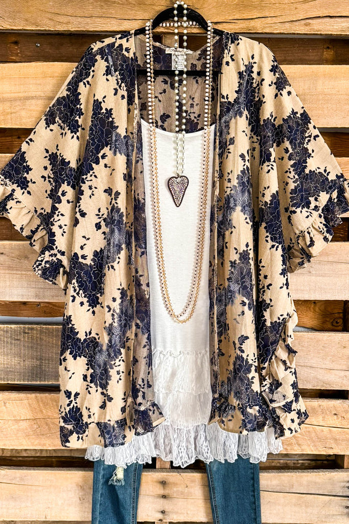 Everything Is Alright OVERSIZED Kimono - Mocha - SALE