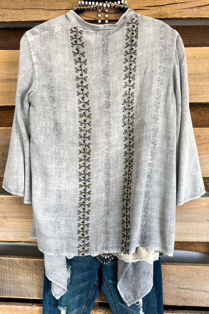 A Touch of Sophistication Kimono - Grey