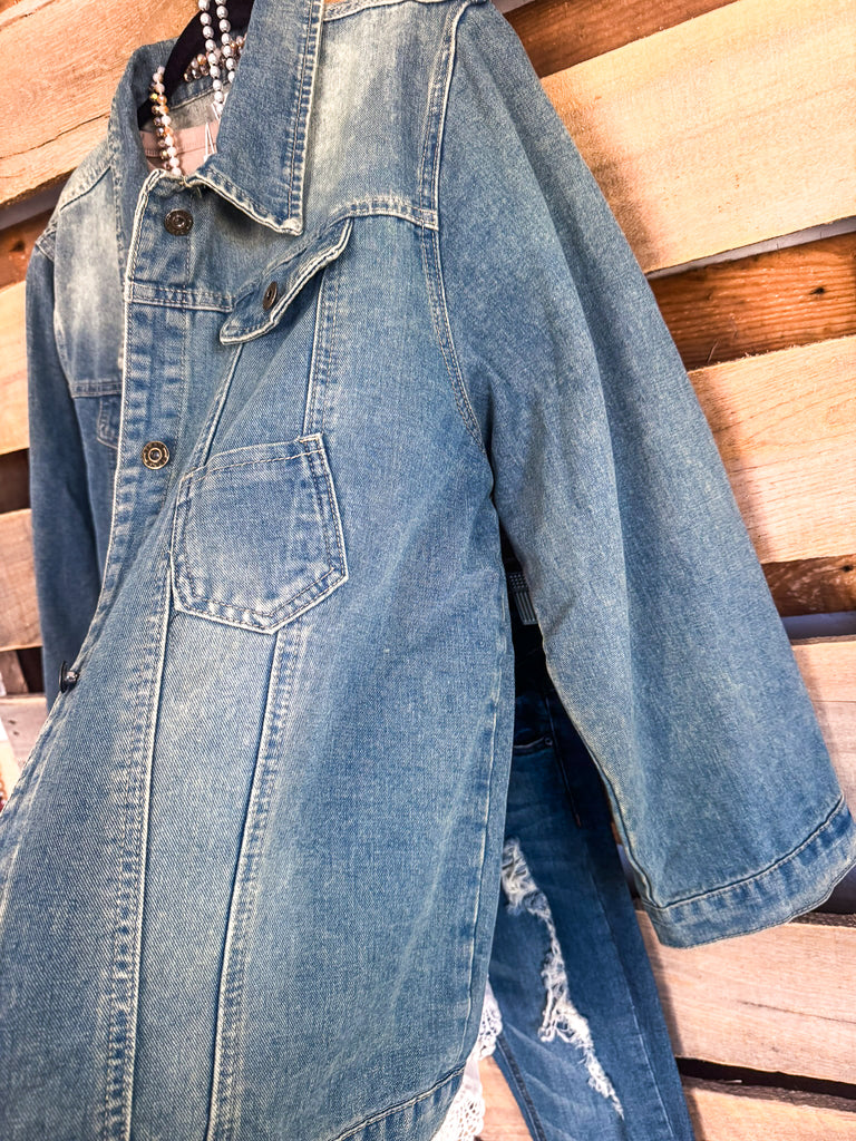 Second Chances Denim Vest - 100% Cotton (Size 2X Only)