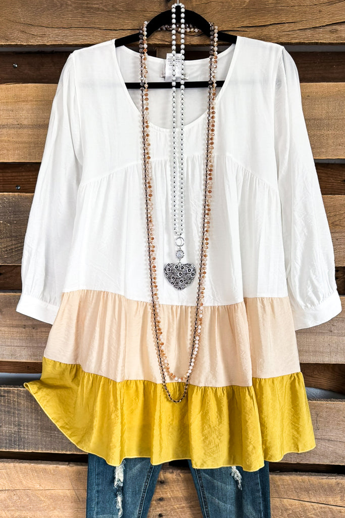 Amethyst Gaze Tunic - Mustard