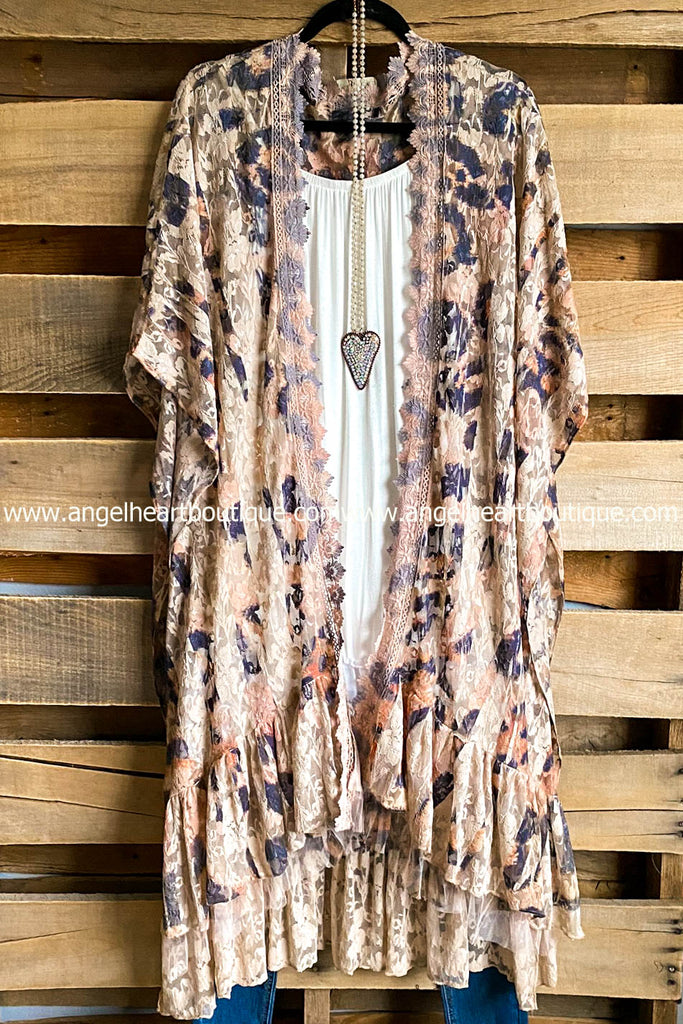 AHB EXCLUSIVE: One More Time Long Kimono Lace - Leopard