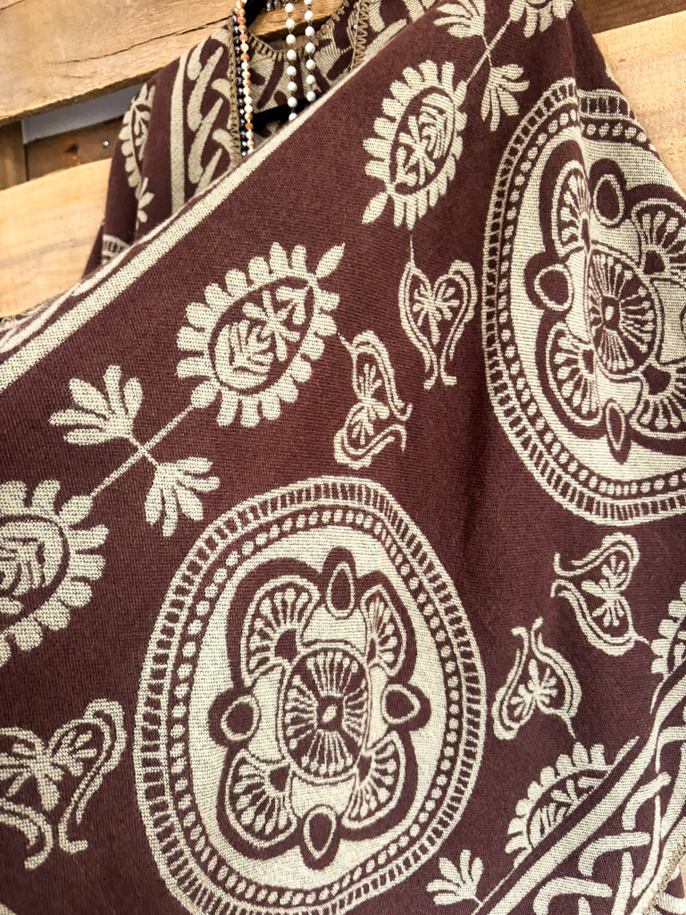 Gather Around Poncho - Brown