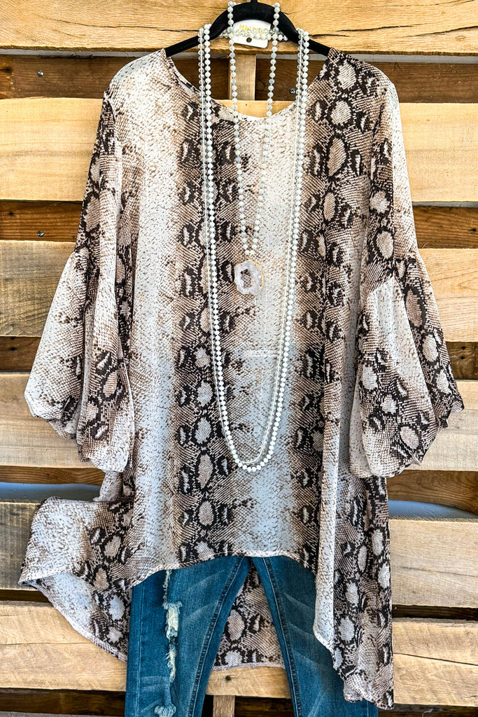 Finally Here Tunic - Taupe