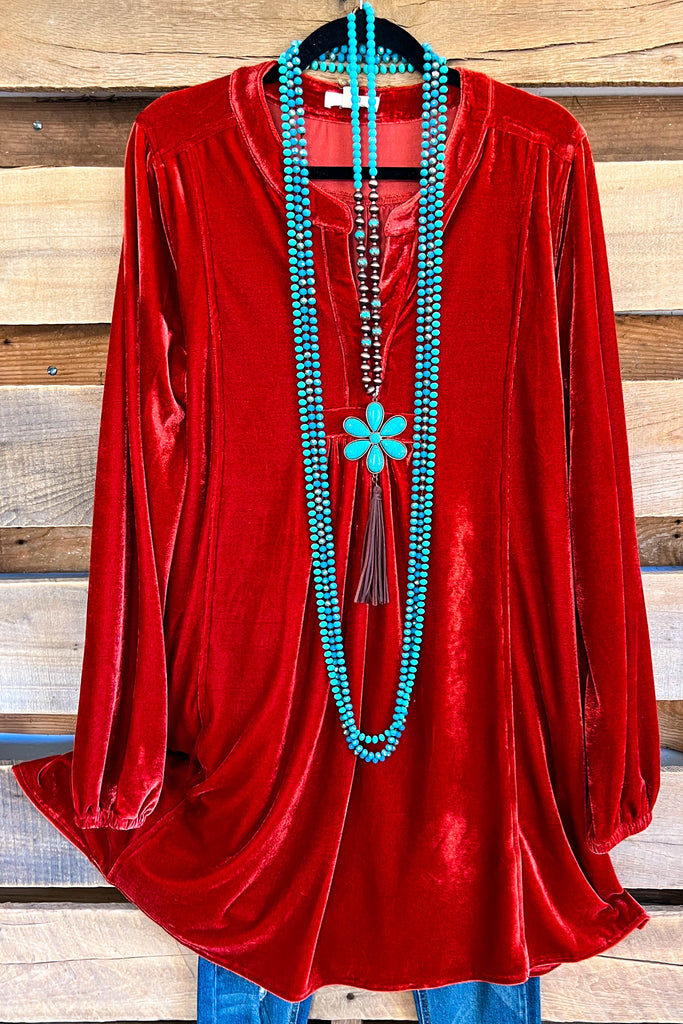 Cozy To The Touch Velvet Dress - Bronze