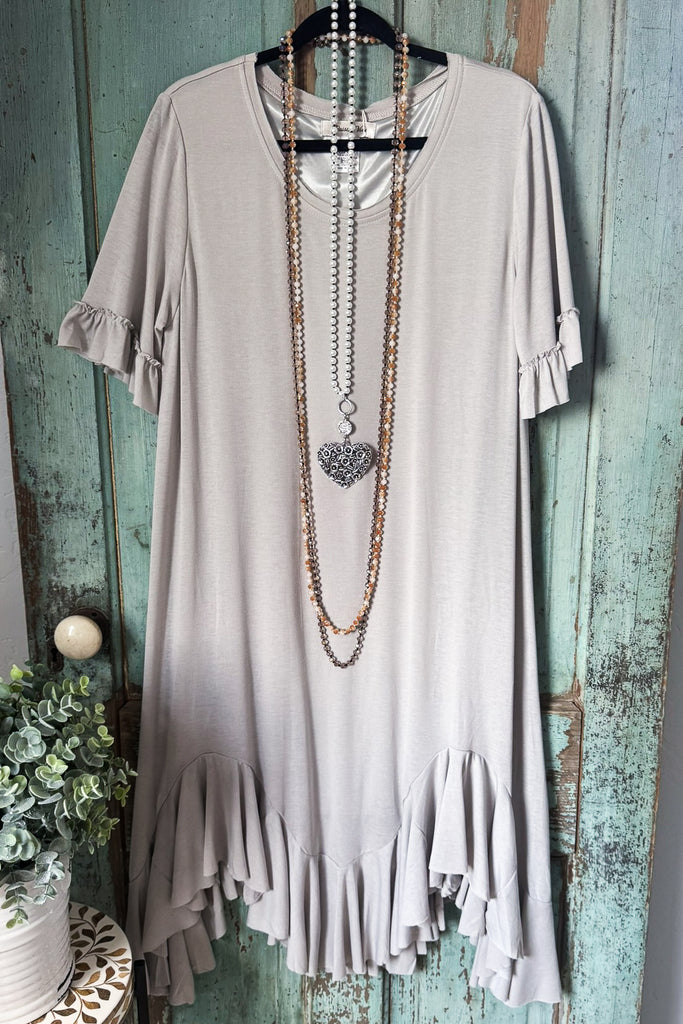 Lonesome For You Dress - Gray.