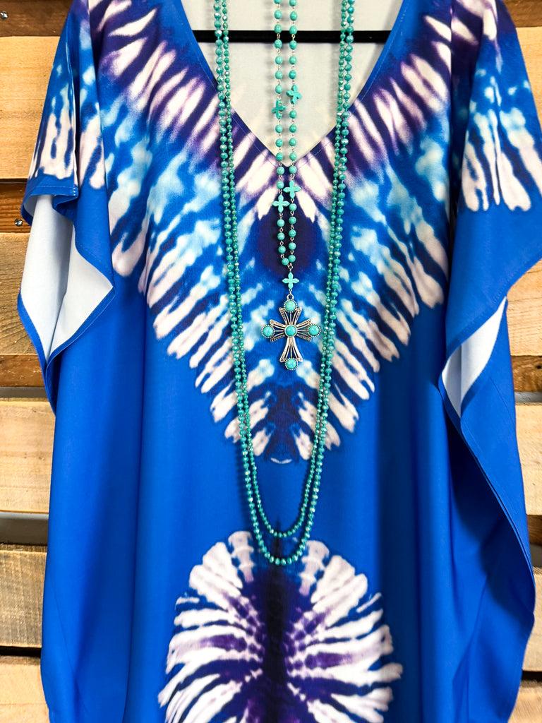 Fascinating Thoughts Kaftan - Blue