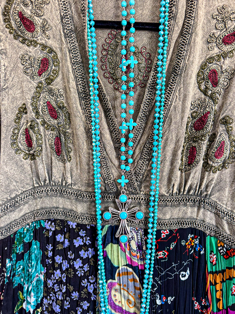 Rustic Romance Dress - Gravel