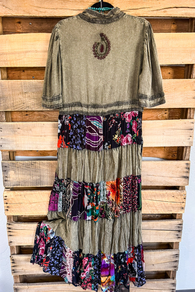 Rustic Romance Dress - Gravel