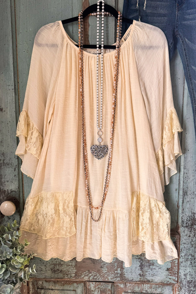 Countryside Dreams Tunic - Beige (L-XL Only)