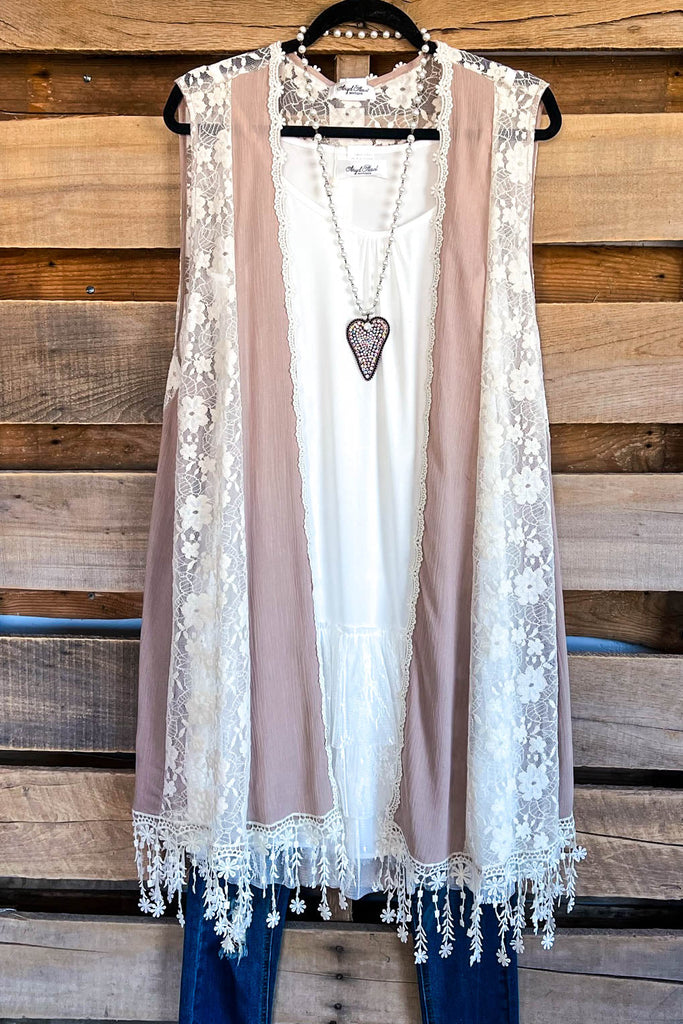 AHB EXCLUSIVE: Heart & Soul Vest - Mocha - SALE