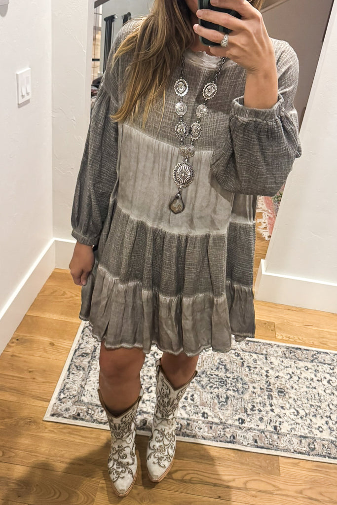 Luna Tiered Cotton Silk Tunic Top – Made in Italy