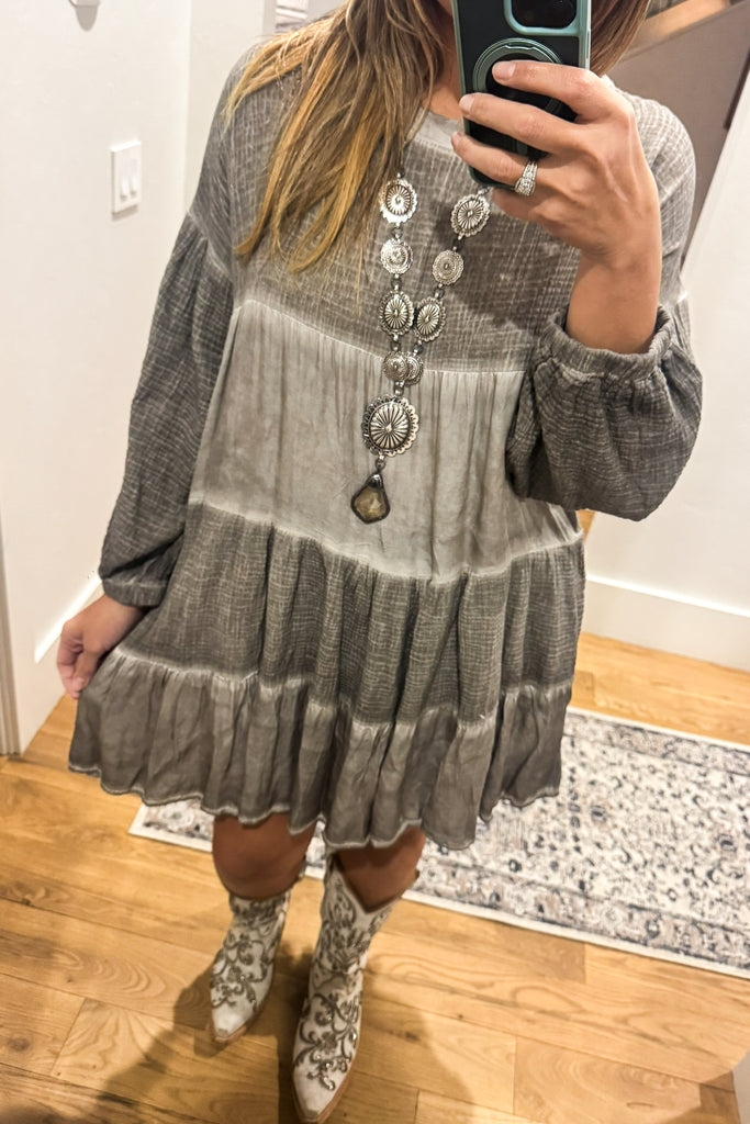 Luna Tiered Cotton Silk Tunic Top – Made in Italy