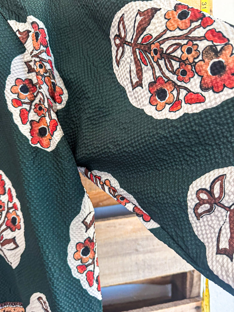 Meeting At Noon Blouse - Forest Green