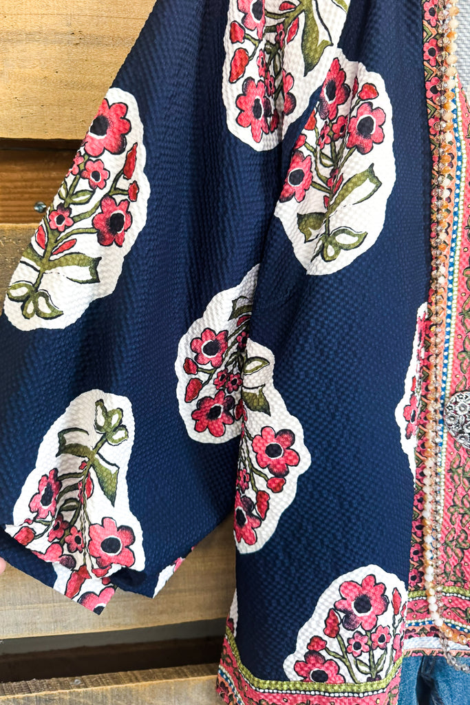 Meeting At Noon Blouse - Navy