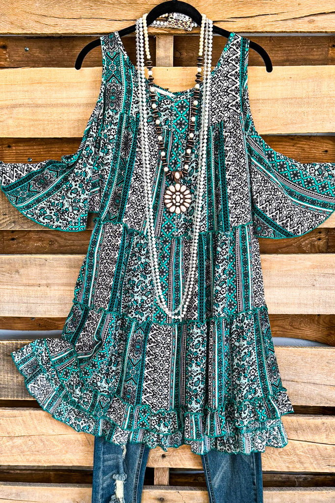 Voice Of Truth Tunic/Dress - Multi Mint