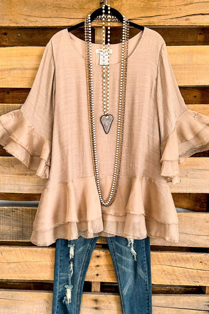Pursuit Of Love Tunic - Taupe