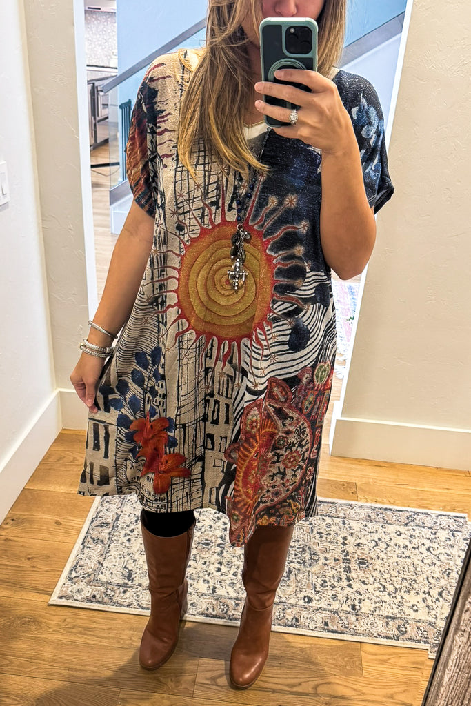 Pre order: Sole d’Arte Italian Tunic Dress - Made in Italy