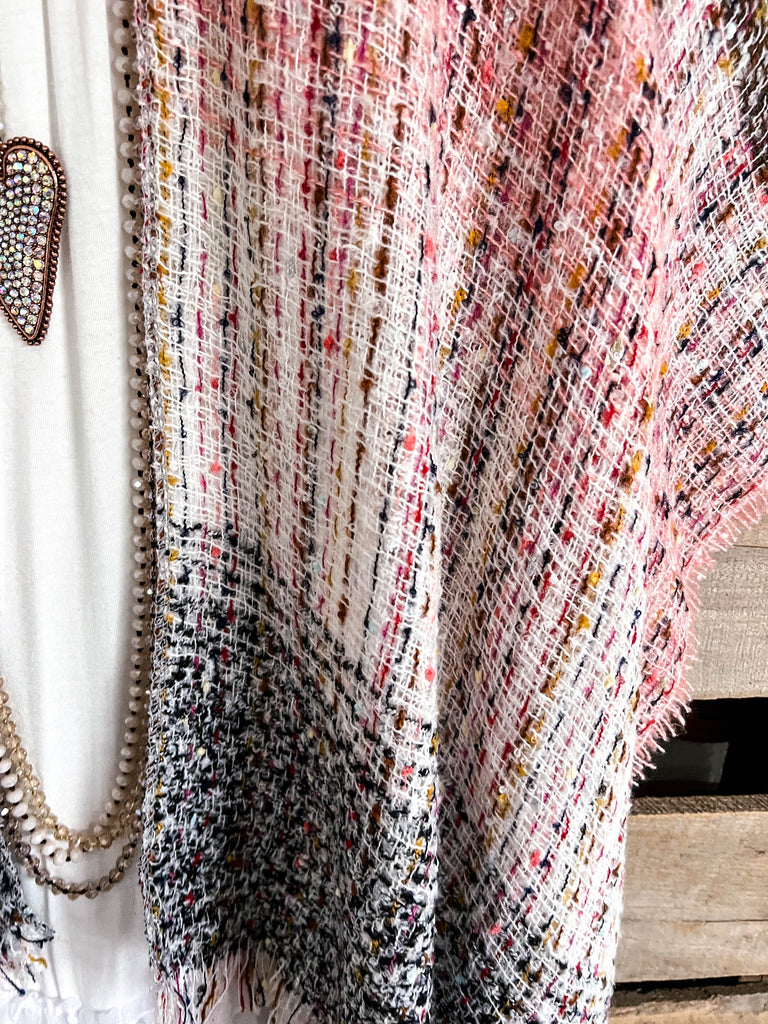 Right About You Shawl - Brown /Pink