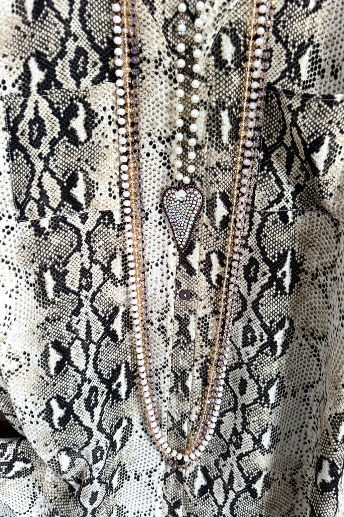 Pushing Forward OVersized Tunic - Beige - SALE