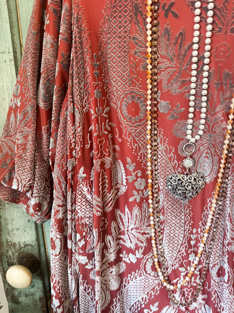 Glistening Lights Dress - Dusty Rose