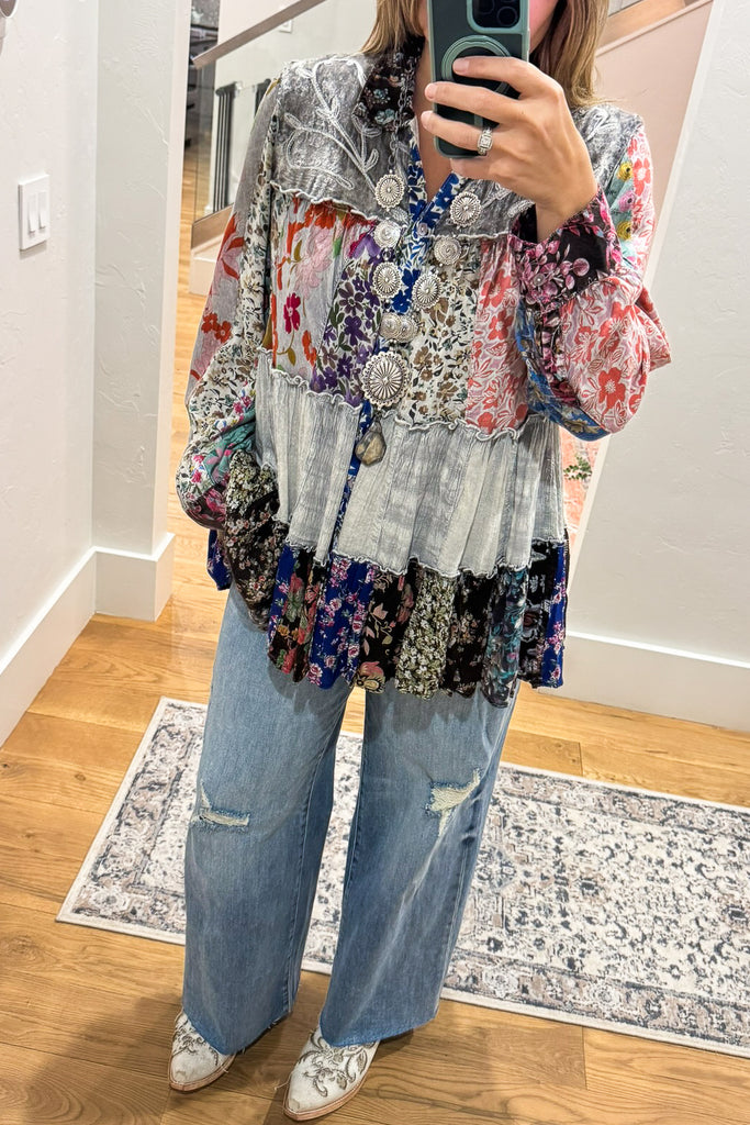 Carefree Afternoon Tunic - Slate