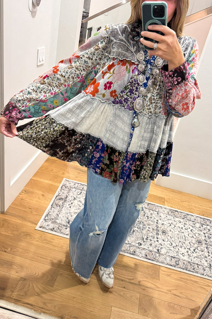 Carefree Afternoon Tunic - Slate