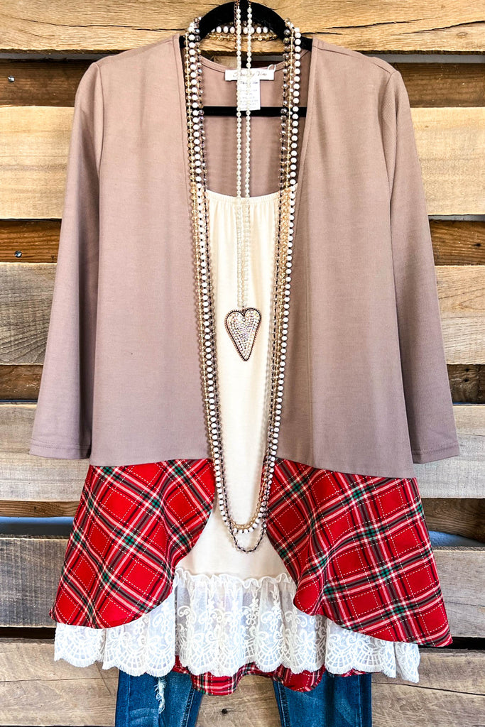 Relaxing Right Cardigan - Taupe - SALE