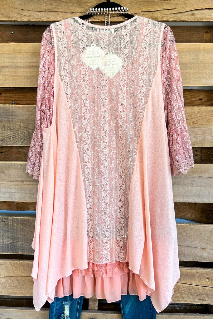 Cascaded With Shine Vest - Light Pink (Vest Only) - SALE