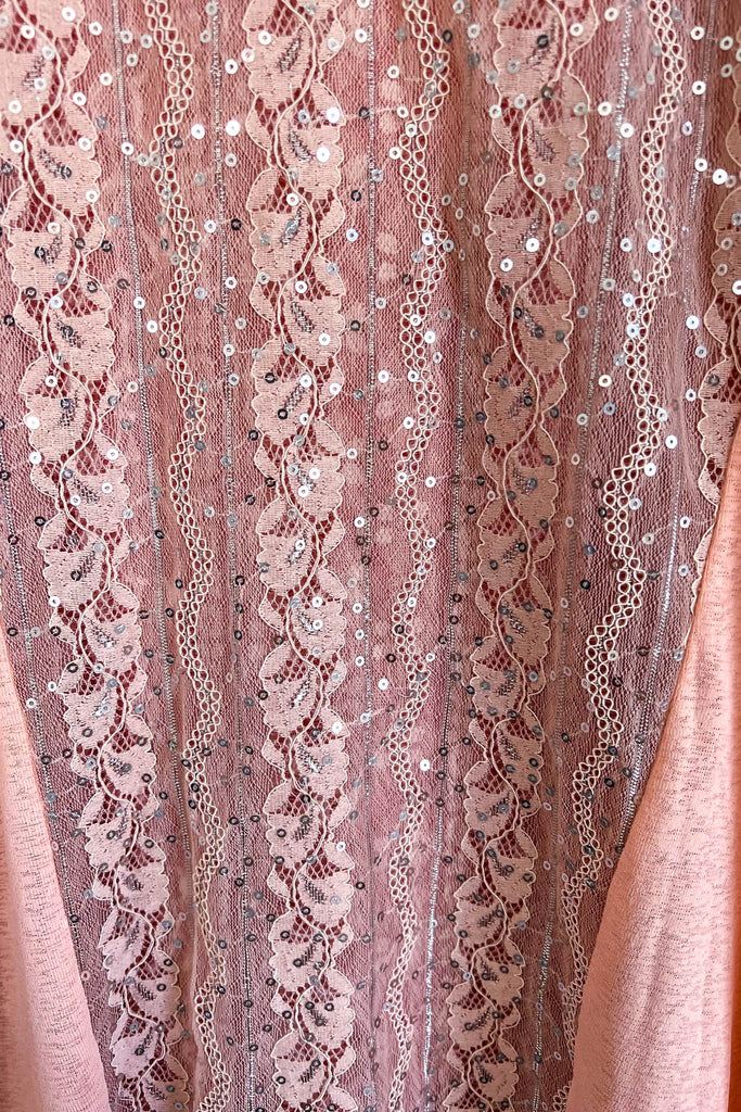 Cascaded With Shine Vest - Light Pink (Vest Only) - SALE