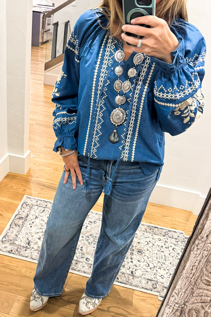 AHB EXCLUSIVE: When in Love Top - Denim - 100% COTTON