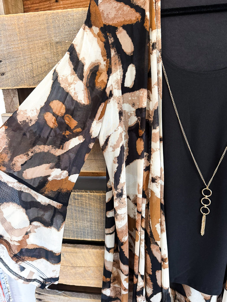 Rewarding Illusions 3 Piece Pant Set - Black/Brown/Tan