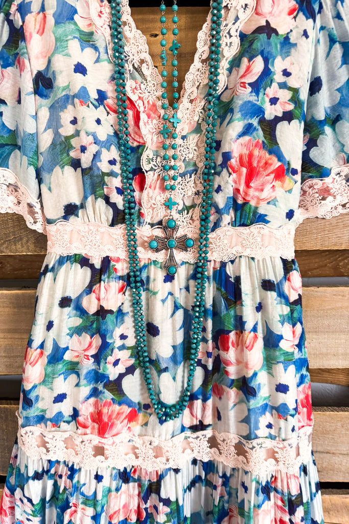 Florence Reverie Maxi Dress - Cobalt Blue