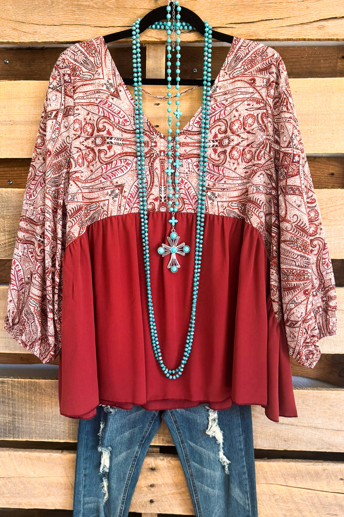 Precious Love Top - Rust