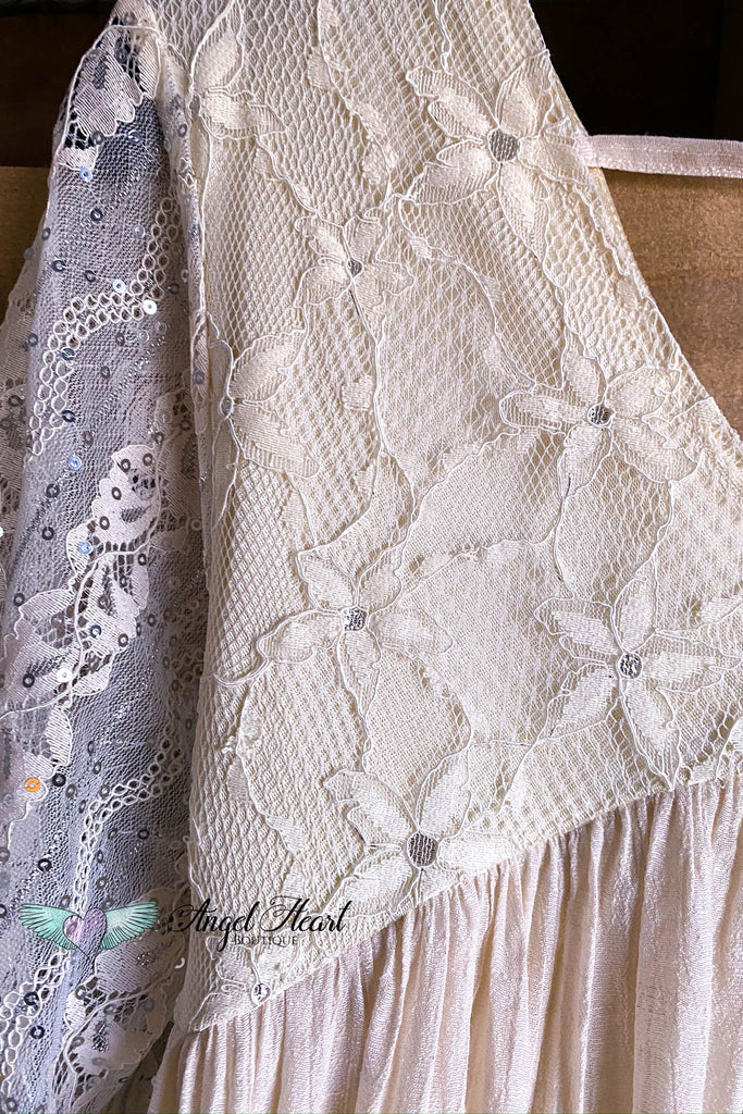 Fantasy Feels Lace Tunic - Beige - SALE