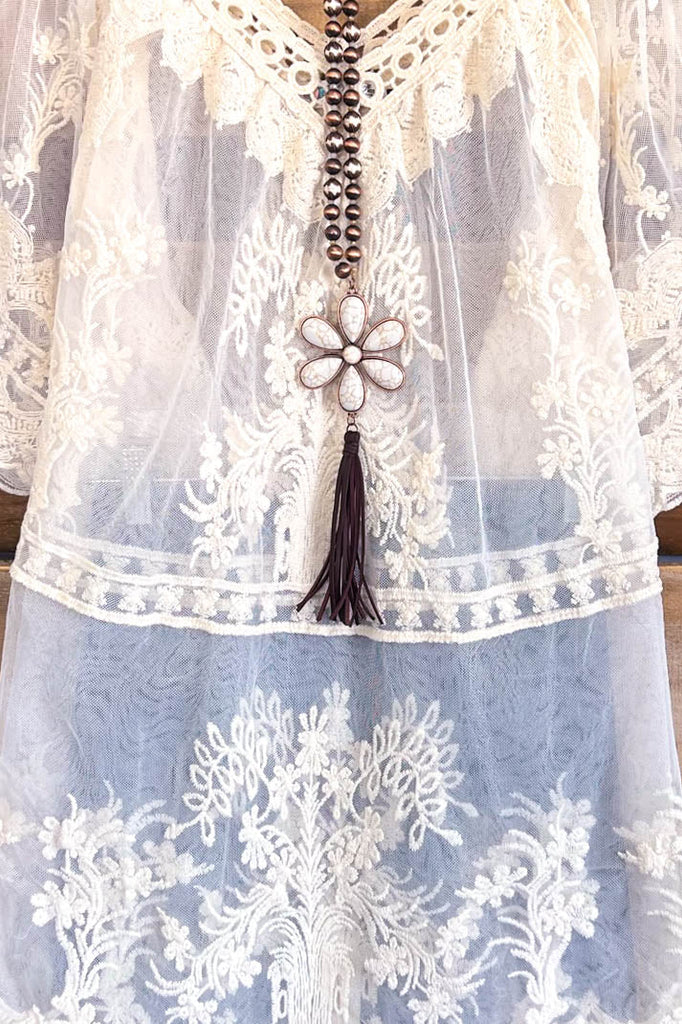 AHB EXCLUSIVE: You'll Be In My Heart Top - Natural (Slip sold separately) .