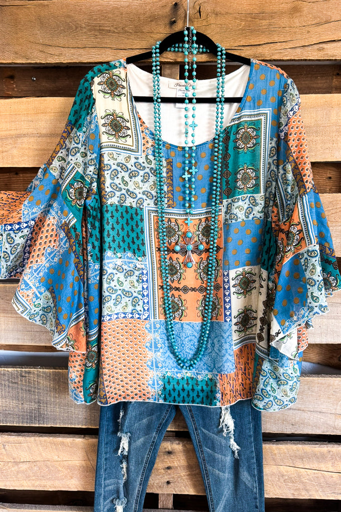 In Your Sights Top - Blue - SALE