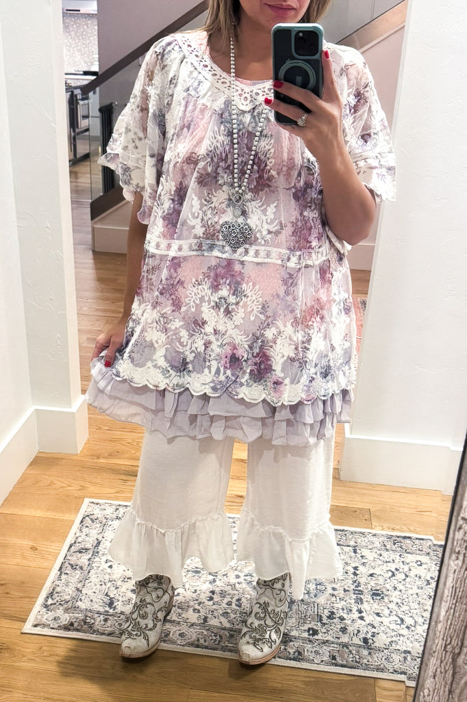 AHB EXCLUSIVE: You'll Be In My Heart Top - Ivory/Floral (slip sold separately)