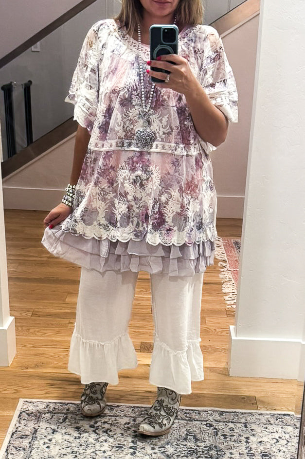 AHB EXCLUSIVE: You'll Be In My Heart Top - Ivory/Floral (slip sold separately)