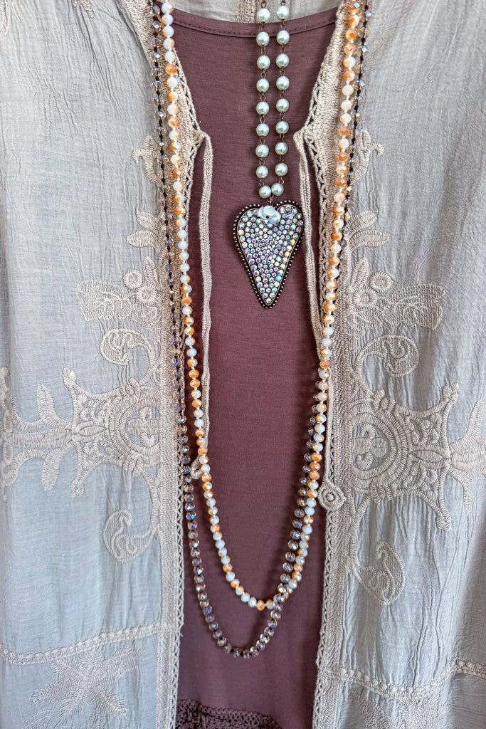 Cafe Meet Up Cardigan - Mocha - 100% COTTON