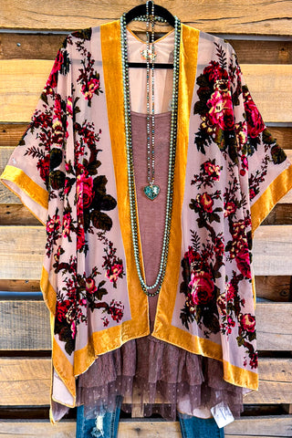 Floral Enough Crochet Vest - Mocha - 100% COTTON