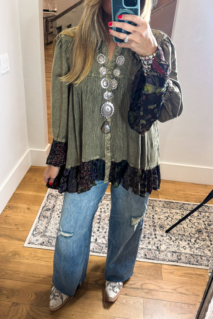 Dreams That Come True Tunic - Gravel