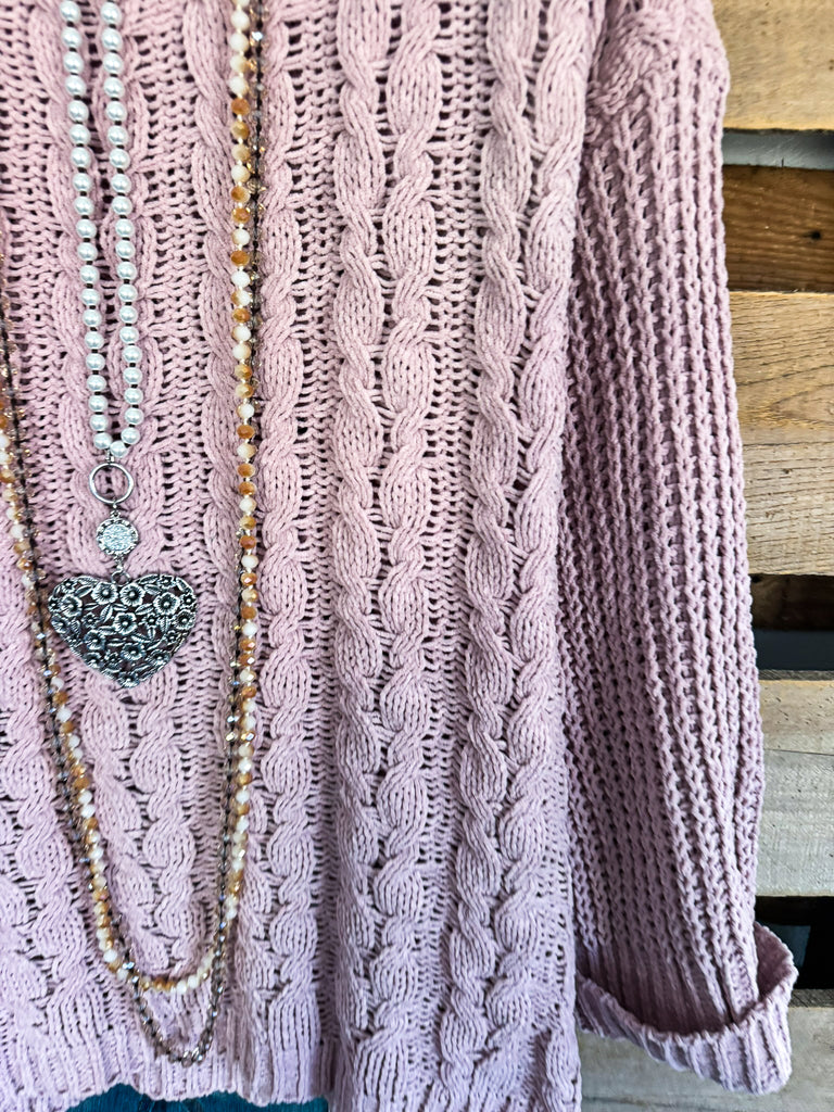 Everyday Comfort Sweater - Lt. Mauve