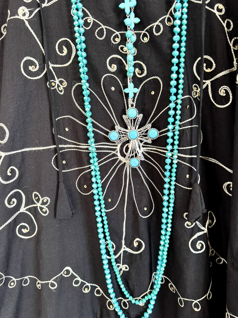 AHB EXCLUSIVE: Stories To Tell Poncho - Black - 100% COTTON