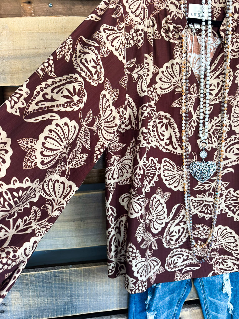 Harvest Moon Top - Brown