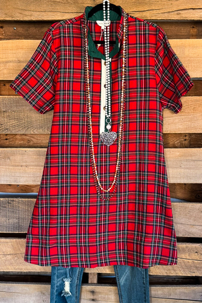 Merry and Bright Dress - Red