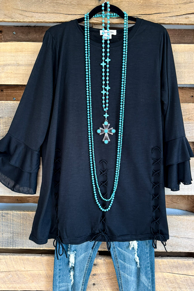 Drifting Thoughts Top - Black