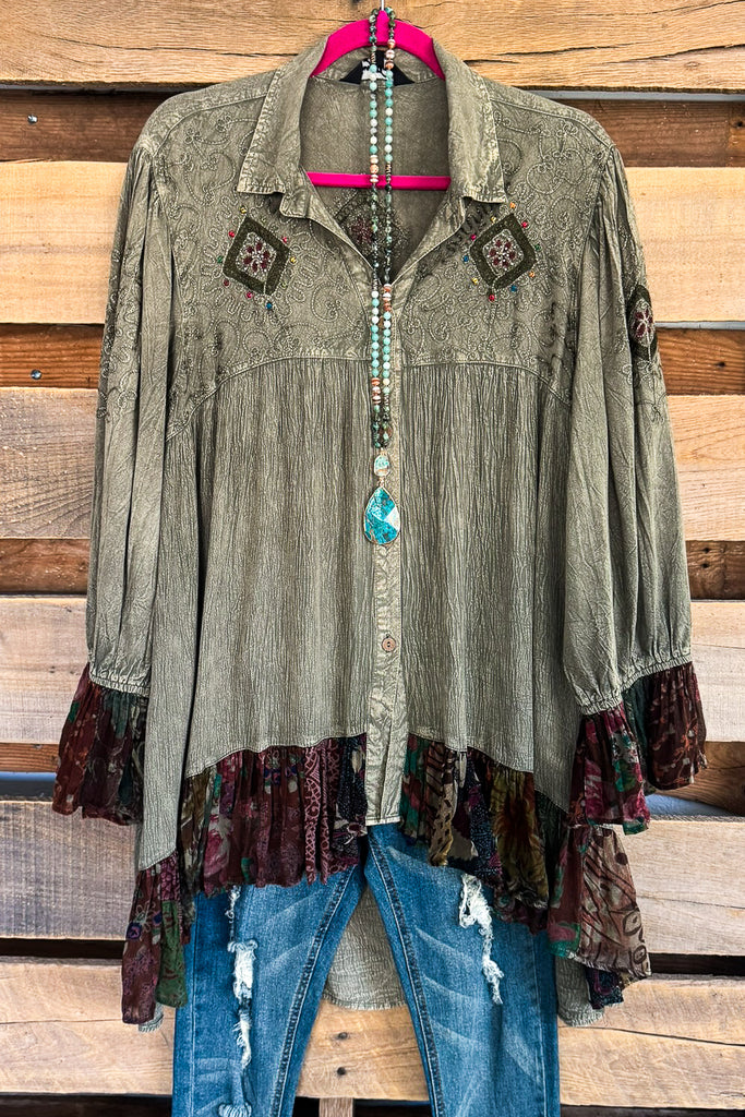 Dreams That Come True Tunic - Gravel