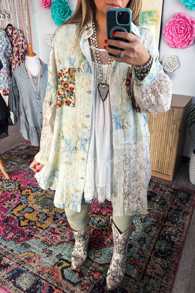 Confidence In Motion Tunic - 100% Cotton - Blue Sage Mist