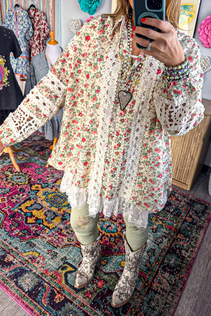 Comes Naturally OVERSIZED Top - Natural